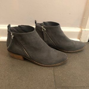 Dolce Vita Grey Perforated Suede Bootie